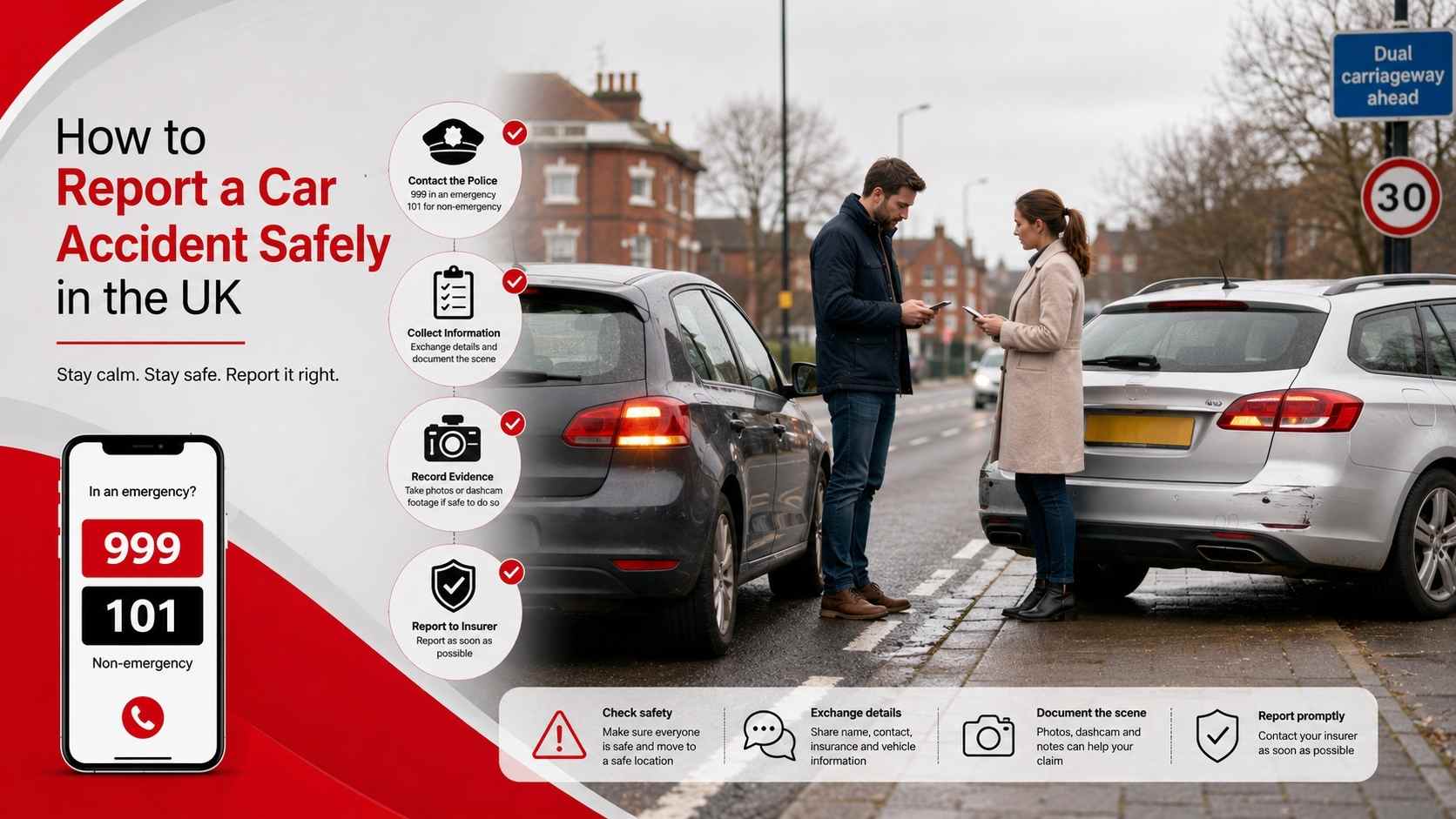 9 Easy Steps on How to Report a Car Accident in the United Kingdom Safely